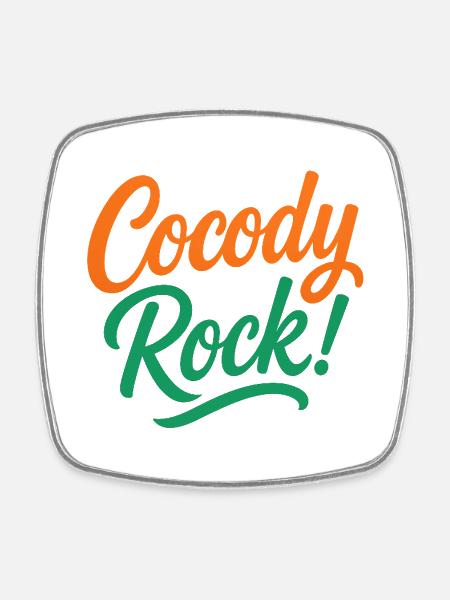 Cocody Rock - Magnet carré - blanc