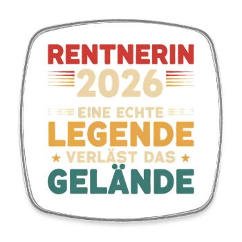 2026 Retirement Legend – Retired Saying Gift - Square fridge magnet - white - Front