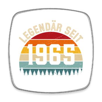 Légendaire depuis 1965 – Né en 1965 - Magnet carré - blanc - Devant