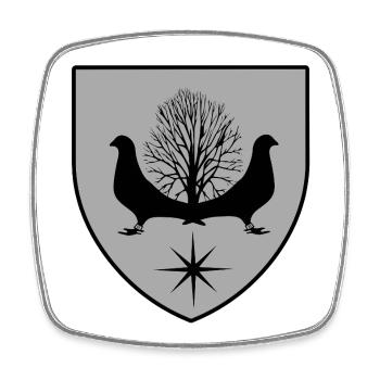 Tauben - Viereckiger Kühlschrankmagnet - Weiß - Vorne