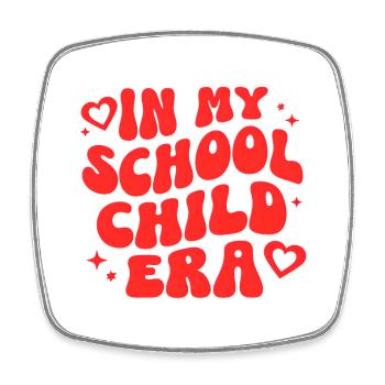 School Enrollment School School Child Child Gift - Square fridge magnet - white - Front