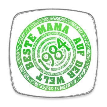 Mama 1984 - Square fridge magnet - white - Front