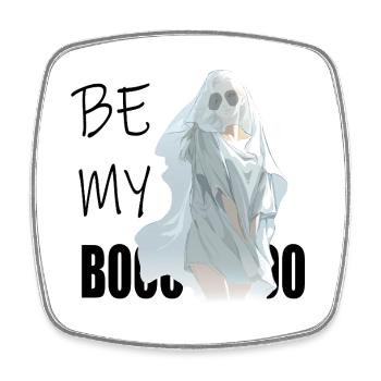 Be My Boo – Geist im ätherischen Schleier - Viereckiger Kühlschrankmagnet - Weiß - Vorne
