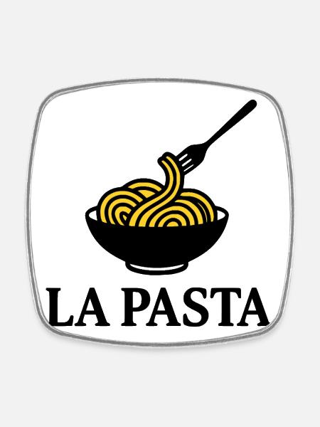 La Pasta - Magnet carré - blanc