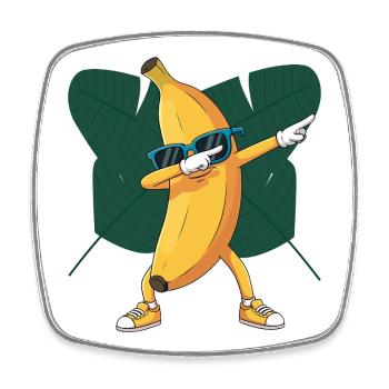 Banana Groove Dancer - Magnet carré - blanc - Devant