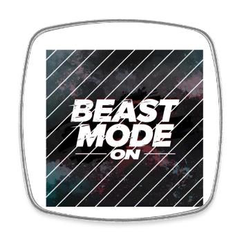 Beast Mod... On - Magnet carré - blanc - Devant