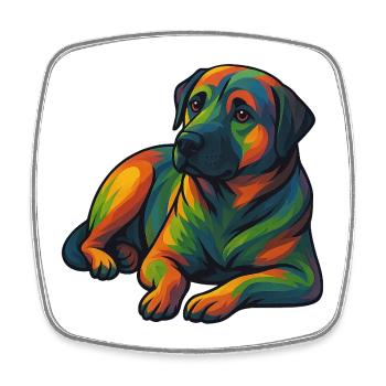 Chien Kangal - Magnet carré - blanc - Devant