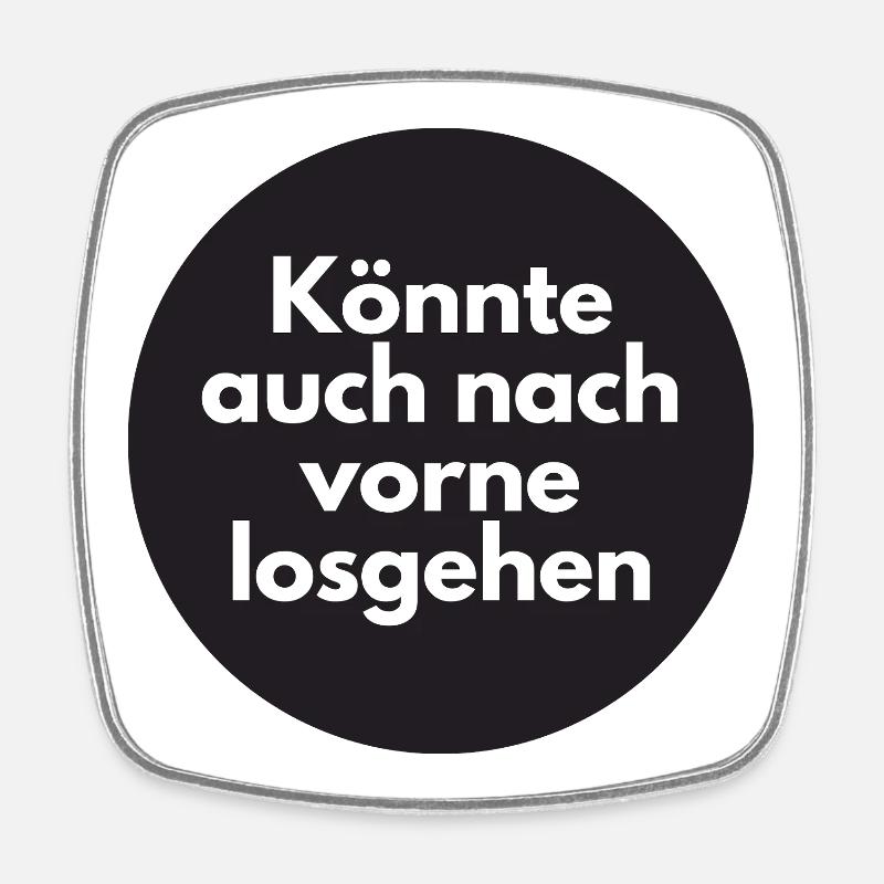 Could also go forward - Square fridge magnet - white