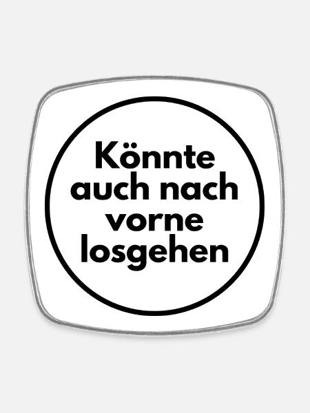 Could also go forward - Square fridge magnet - white