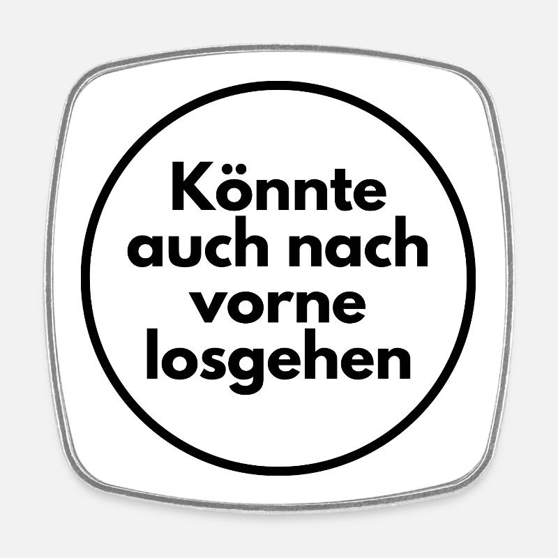 Could also go forward - Square fridge magnet - white