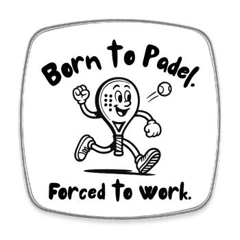 Padel Padel Tennis Sport Sport Gift - Square fridge magnet - white - Front