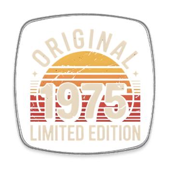 Original 1975 Limited Edition - Viereckiger Kühlschrankmagnet - Weiß - Vorne