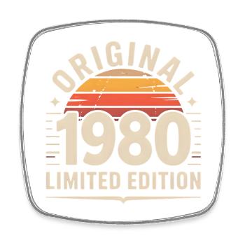 Original 1990 Limited Edition - Square fridge magnet - white - Front