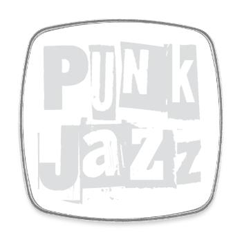 Punk Jazz Fusion - Square fridge magnet - white - Front