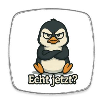 Pingouin vraiment ? - Magnet carré - blanc - Devant