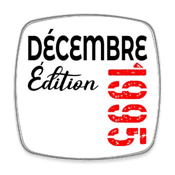 Birthday December 1995 - Square fridge magnet - white - Front