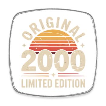 Édition Originale 2000 Sunset Retro - Magnet carré - blanc - Devant