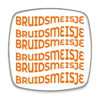BRUIDSMEISJE BRUID - Viereckiger Kühlschrankmagnet - Weiß - Vorne