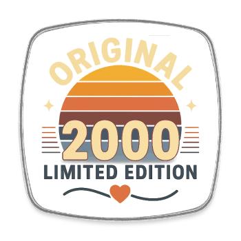 Sunset Original 2000 Limited Edition Geboren im Jahr 2000 - Viereckiger Kühlschrankmagnet - Weiß - Vorne