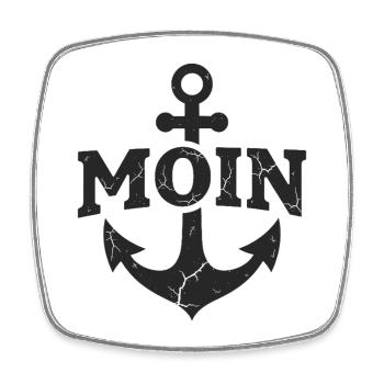 Anchor Moin Home Northern Germany - Square fridge magnet - white - Front