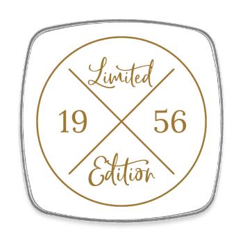 Cadeau d’anniversaire 70 ans - Edition limitée 1956 - Magnet carré - blanc - Devant