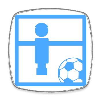Soccer Soccer Symbol - Square fridge magnet - white - Front