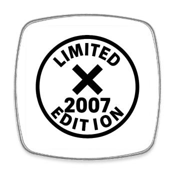 Limited Edition 2007 XStempel - Square fridge magnet - white - Front