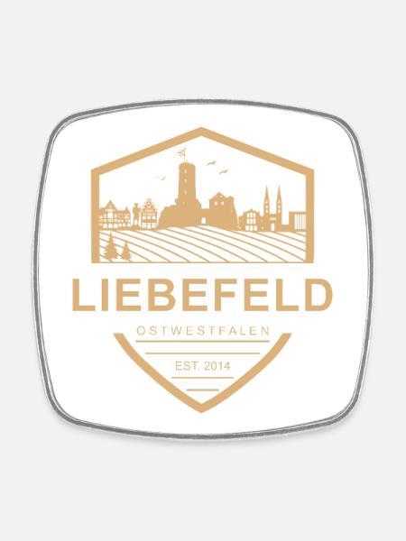 Armoiries de la ville de Liebefeld ❤ - Magnet carré - blanc