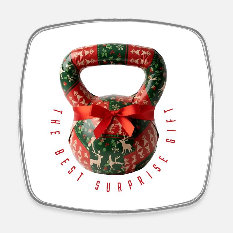 Kettlebell -- Le meilleur cadeau de surprise - Magnet carré - blanc
