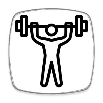 bodybuilding - Square fridge magnet - white - Front