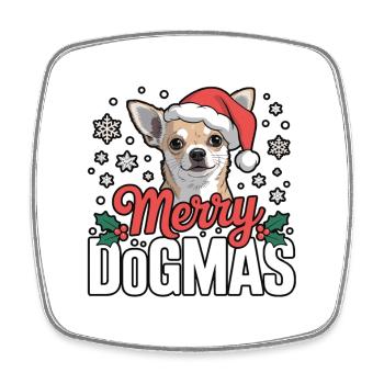 Joyeux Dogmes Chihuahua - Magnet carré - blanc - Devant