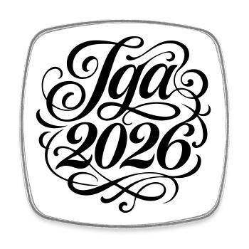 Jga 2026 Bachelor Party - Square fridge magnet - white - Front