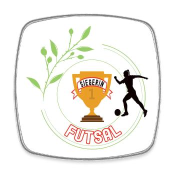 Futsal Winner Tournament Championship - Square fridge magnet - white - Front