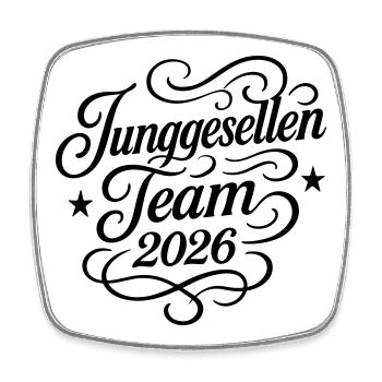Bachelor Team 2026 Jga - Square fridge magnet - white - Front