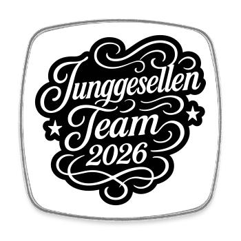 Bachelor Team 2026 Jga - Square fridge magnet - white - Front