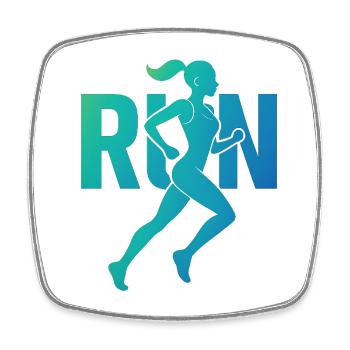 Beautiful female athlete - Square fridge magnet - white - Front