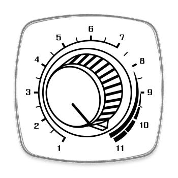 Volume, Turn It Up, Volume, Music, Party, DJ Sound - Square fridge magnet - white - Front