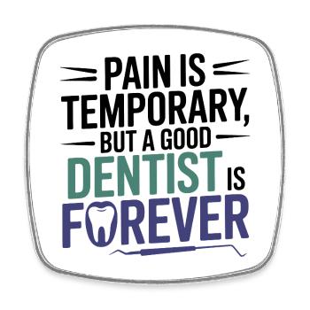 Dental Professional Life Oral Care  - Square fridge magnet - white - Front