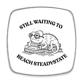 T-shirt des étudiants en médecine - Pharmacologie Humour - Magnet carré - blanc - Devant