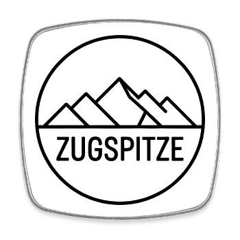 Zermatt - Souvenir Design - Square fridge magnet - white - Front