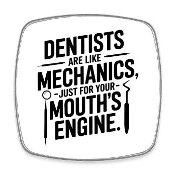 Dental Professional Life Clinical Team  - Square fridge magnet - white - Front
