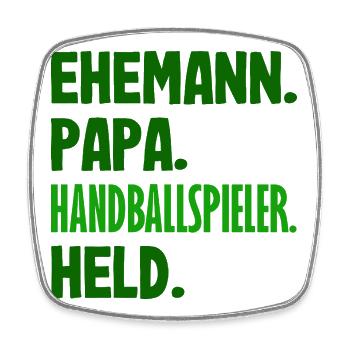 Handball Joueurs Handball Handball Cadeaux - Magnet carré - blanc - Devant