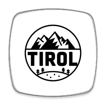 Tirol - Souvenir Design - Viereckiger Kühlschrankmagnet - Weiß - Vorne