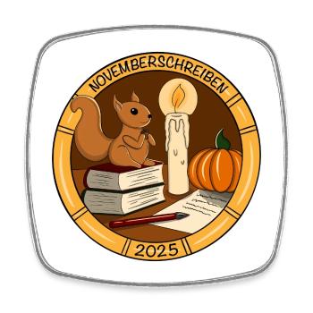 NOVEMBERSCHREIBEN_2025_transparent_ - Square fridge magnet - white - Front