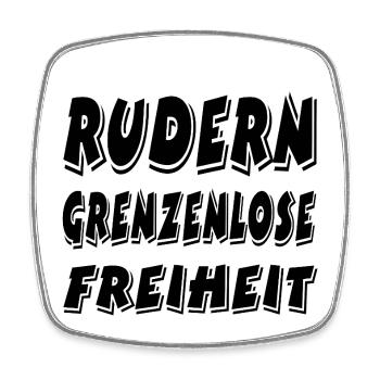 Rudern - Viereckiger Kühlschrankmagnet - Weiß - Vorne