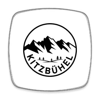Kitzbühel - Création de souvenirs - Magnet carré - blanc - Devant