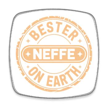 Bester Neffe - Viereckiger Kühlschrankmagnet - Weiß - Vorne