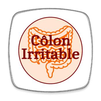 Irritable bowel - Square fridge magnet - white - Front