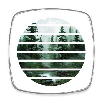 Forest - Square fridge magnet - white - Front