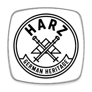 Harz - Souvenir Design - Square fridge magnet - white - Front